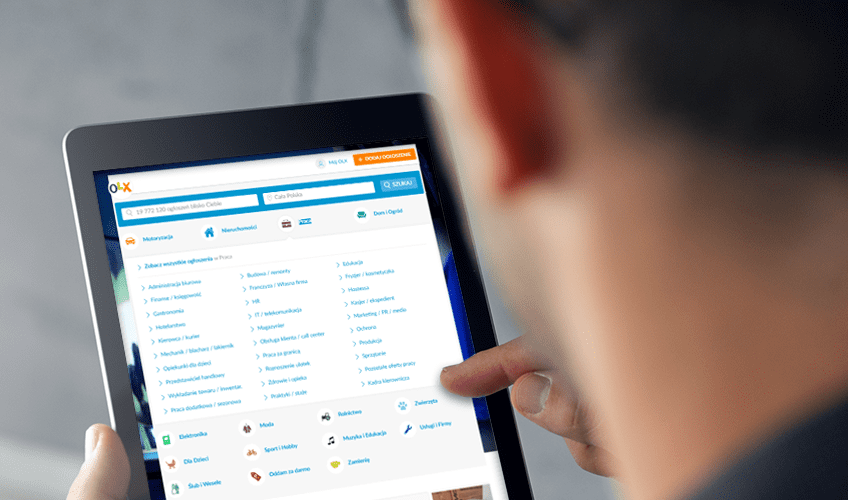 Poszukiwanie pracowników online z OLX